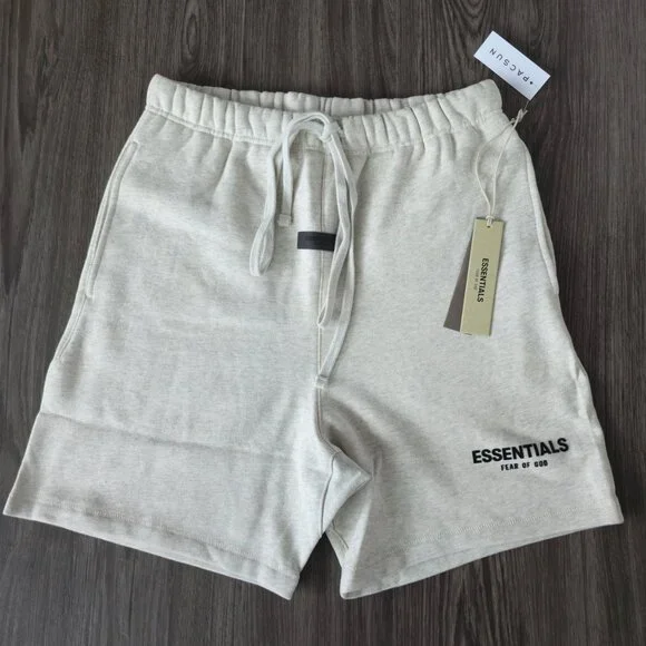 Fear of God Essentials Shorts Light Oatmeal NWT Minimal Streetwear - Picture 4 of 7